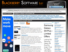 Tablet Screenshot of blackberrysoftwarelist.net